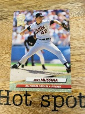 1992 Fleer Ultra Mike Mussina RC Card #9 Baltimore Orioles HOF