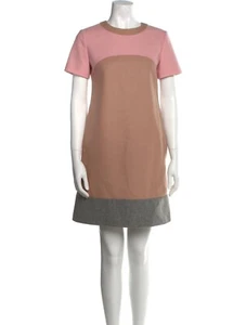 NWT PAULE KA PARIS Pink/Gray/Caramell Block Short Sleeves Virgin Wool 8 - Picture 1 of 17