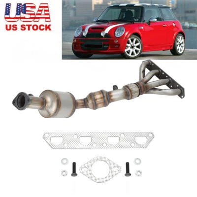 Coletor de escape conjunto conversor catalítico para Mini Cooper S 1.6L 2002-2006 EPA EUA - Imagem 1 de 4