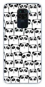 Coque en silicone imprimée compatible Xiaomi Redmi Note 9 Réunion de Pandas - Bild 1 von 3