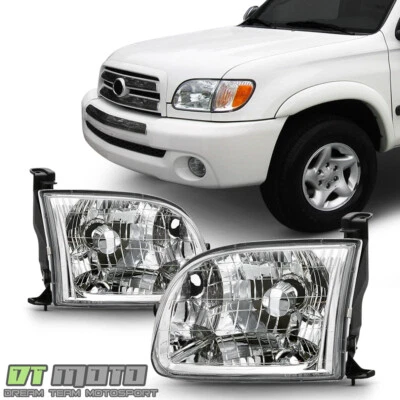 For 2000-2004 Toyota Tundra Pickup Truck Regular/Access Cab Headlights Headlamps - Image 1 of 4