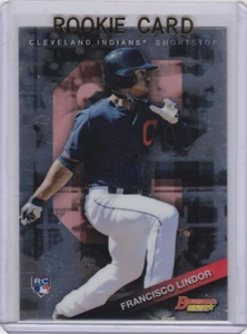 FRANCISCO LINDOR Cleveland Indians Baseball RC Bowman's Best ROOKIE CARD - Foto 1 di 2