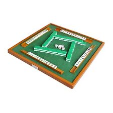 Folding Mahjong Table with Engraved Tiles Portable and Stylish for Travelers
