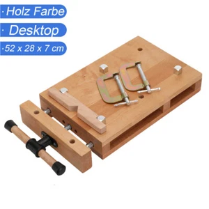 Hobelbank Tragbar Schraubstock Holz Werkbank Mobil Holzschraubstock Werkstatt DE - Bild 1 von 12