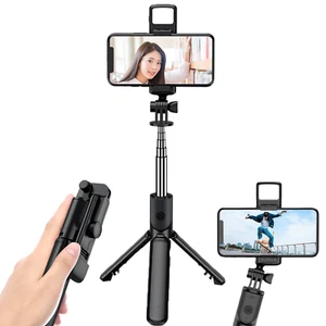 DE Licht Selfie Stick Stativ Wireless Bluetooth Fernbedienung für Samsung iPhone - Bild 1 von 15