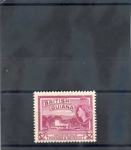 GUIANA BRITÁNICA Sc 266 (SG 344)**F-VF NH 1954 $2 MALVA PROFUNDA $70 - Imagen 1 de 1
