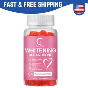 Glutathione Skin Whitening Gummies With Natural Antioxidant Collagen Anti Aging - Picture 1 of 9