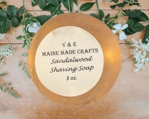 Glycerin shaving soap - Sandalwood - Picture 1 of 1