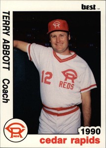 1990 Cedar Rapids Reds Best #5 Terry Abbott CO