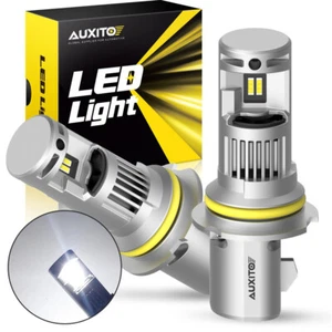 AUXITO HB1 9004 LED Headlight Bulbs Low High Beam Replace Halogen 6000K 2PCS - Picture 1 of 14