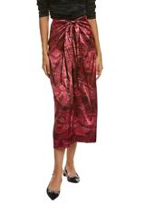 Ganni Satin Silk-Blend Midi Skirt Women's