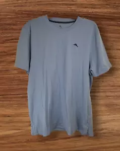 Camiseta Tommy Bahama Para Hombre Talla Mediana Azul Manga Corta LOGO Clásica - Imagen 1 de 5