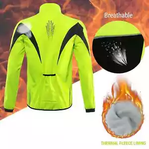 Men's Jacket Winter Warm UP Thermal Softshell Cycling Jacket Windproof Mounatin - Picture 1 of 26