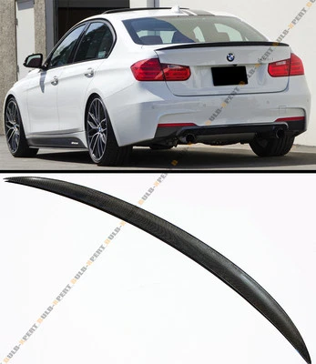 Alerón de maletero de fibra de carbono estilo rendimiento para BMW F30 328i 335i M3 2012-2018 Foto 1 de 4