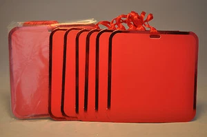 Hallmark: Set of 6 Gift Tags With Ribbon Red - 3 Packs (total 18) $14.22 value  - Picture 1 of 3