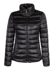 Giubbotto piumino donna nero 100 grammi impermeabile giacca giubbino casual - Bild 1 von 4