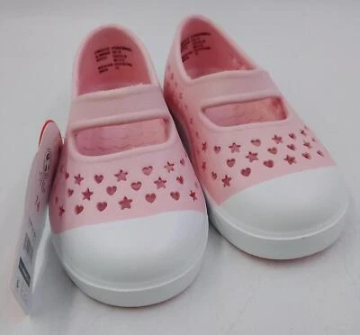 Wonder Nation Niñas Rosa Blanco Lavable Ropa de Playa Tenis Zapatos Talla 7-8 Foto 1 de 4
