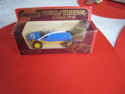 Caja de cerillas Lesney MOYY Y-14 1935 E.R.A. vintage años 80 coche de carreras Foto 1 de 4