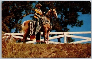 Postal Jefe del Norte Caballo Palomino y Campeón del Mundo Clyde Carter de Colección - Imagen 1 de 2