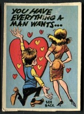 Trade Card, A&BC Chewing Gum, FUNNY GREETINGS, 1961, #8