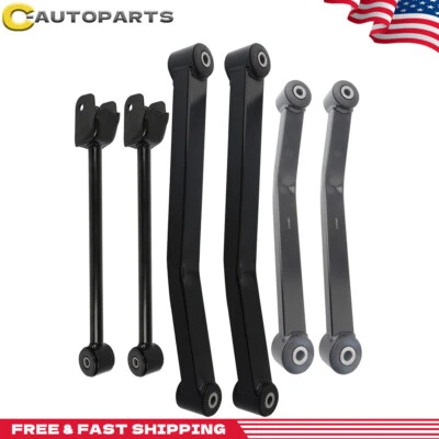 4 peças para 2007 - 2016 2017 Jeep Wrangler dianteiro traseiro superior e inferior kit de braço de controle - Imagem 1 de 4