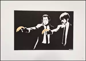 BANKSY * Pulp Fiction * 70x50 cm * Lithografie * Kunstdruck * limitiert # 72/150 - Bild 1 von 11