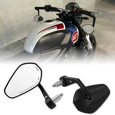 Espejos retrovisores de extremo de manillar de motocicleta de 7/8"" para Triumph Trident 660 Street Triple R Foto 1 de 4