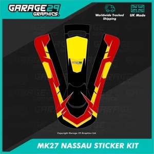 NEW MK27 KART NASSAU PANEL STICKER KIT - BANSHEE - COLOUR 5 - CUSTOMISABLE - Picture 1 of 3