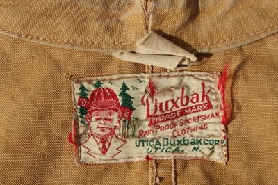 Vintage 1930’s Duxbak Canvas Hunting Vest Canvas Brown Distressed Size S to M - Image 1 of 4