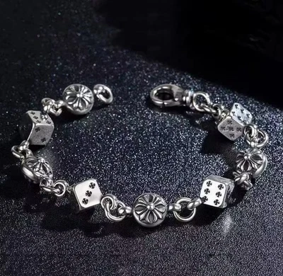 Chrome Hearts Dice Cross Y2K Style Bracelet - Image 1 of 2