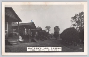 Watson’s Log Cabins Woodstock Vermont VT Postcard - Picture 1 of 3