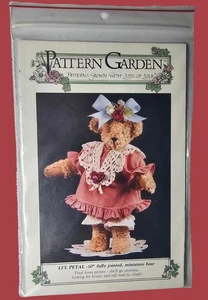 Patrón Garde Lil' Petal 10" patrón de oso articulado vintage 1988 sin usar-S4 - Imagen 1 de 3