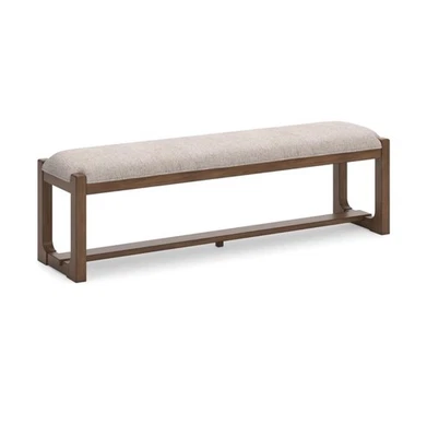 Signature Design by Ashley Cabalynn Farmhouse 63" Dining Bench, Light Brown - Image 1 of 4
