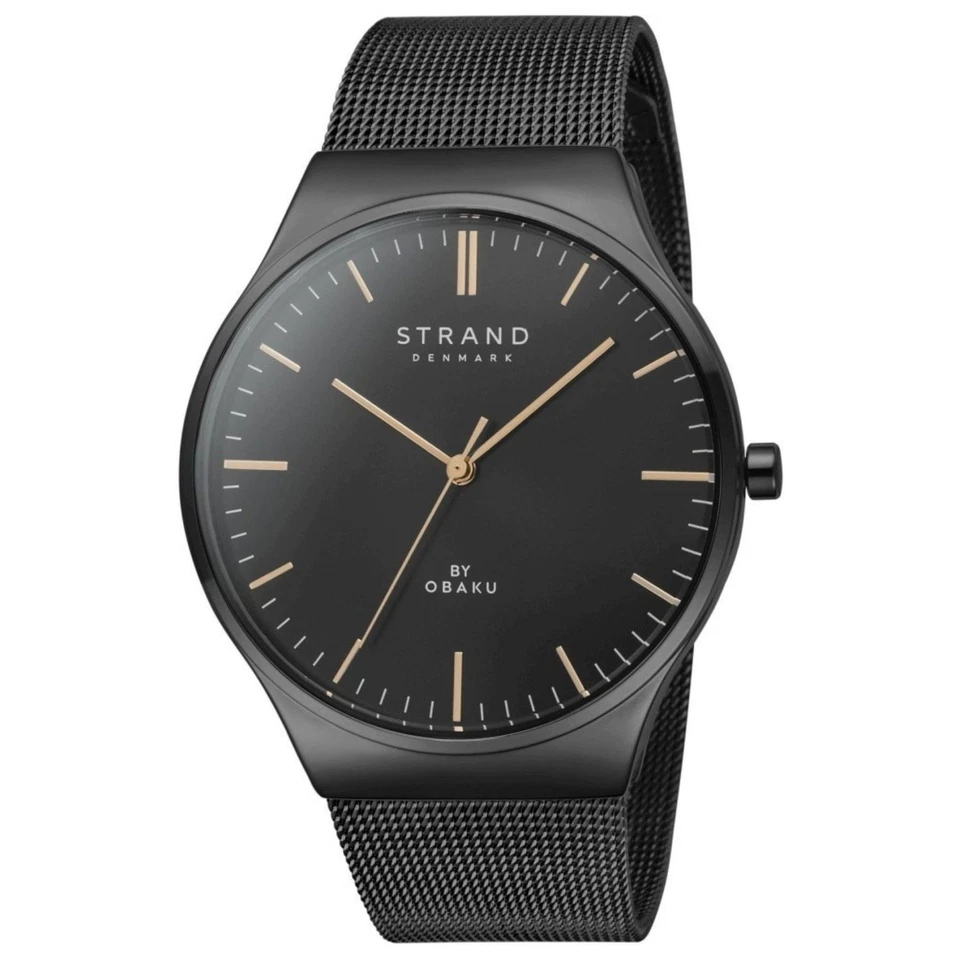 Obaku Women's Mason Lille Black Dial Watch - S717LXBBMB - Image 1 of 1