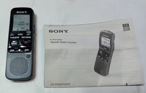 Sony IC Handheld Digital Voice Recorder ICD-PX333 W/Manual Tested/Works - Picture 1 of 9