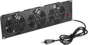 Tecmojo 3HE Rackmount Lüfterpanel, 3 Lüfter 19 Zoll x 1,73 x 0,3  - Bild 1 von 6
