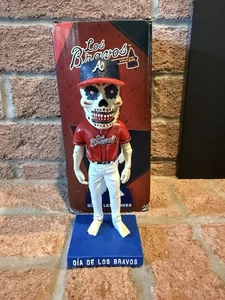 Atlanta Braves Sugar Skull SGA Bobblehead Dia de Los Bravos MLB Day Of The Dead - Picture 1 of 4