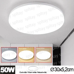 Plafoniera led 50W bagno lampada bagno piatta camera da letto cucina corridoio IP54 - Foto 1 di 13