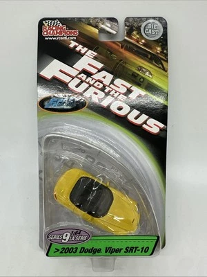 Racing Champions FAST AND THE FURIOUS 2003 Dodge VIPER SRT-10 YELLOW Series 9 - Image 1 of 4
