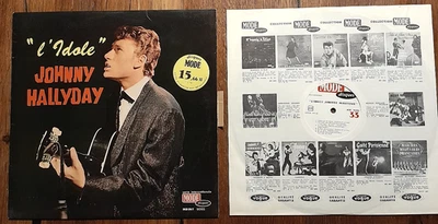 RARE LP  J. HALLYDAY L'Idole  MDINT9095 Sticker Pub + Insert + Languette 1963 - Image 1 of 4