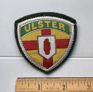 Ulster Coat of Arms Crest Ireland Irish Souvenir Woven Green Felt Patch Badge - Picture 1 of 4