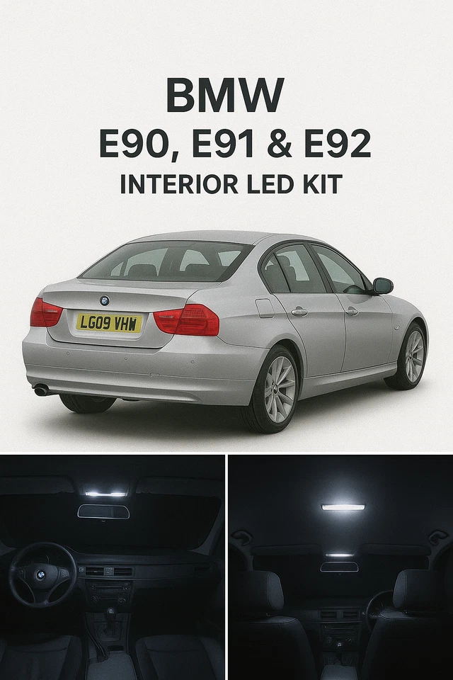 BMW 3 SERIES 16 LED FULL UPGRADE CANBUS ERROR FREE WHITE INTERIOR LIGHT KIT E90 - Image 1 of 4