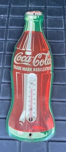 Letrero Termómetro COCA-COLA Vintage 8-6-56 Hecho en EE. UU. 17" Excelente Estado - Imagen 1 de 13