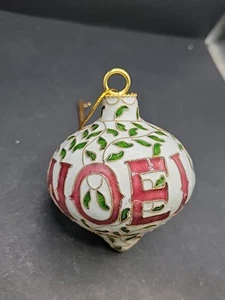 Vtg Cloisonne Christmas Ornament " NOEL" - - Picture 1 of 10