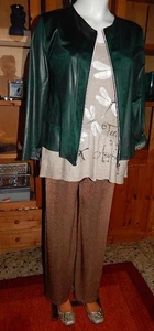 MarlenHose StretchSchlupfHose MAGNA*Lagenlook*DUNKELBRAUN*GummiBund**Gr. 44/46 - Bild 1 von 4