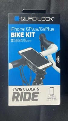 Kit de bicicleta con bloqueo cuádruple iPhone 6Plus/6sPlus funda de teléfono y protector de pantalla montaje de bicicleta Foto 1 de 4