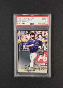 2016 Stadium Club KYLE SCHWARBER SP IMAGE VARIATION Rookie #277 PSA 9 - Picture 1 of 2
