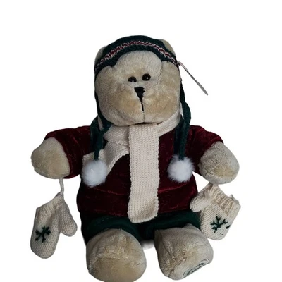 Starbucks Bearista Bear 2005 Cream Stuffed Animal Mittens Winter Toy - Image 1 of 4