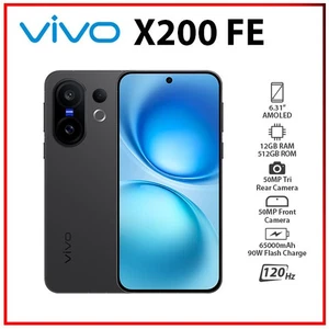 (New) VIVO X200 FE 5G 12GB+512GB BLACK Dual SIM Unlocked Android Cell Phone - Picture 1 of 6