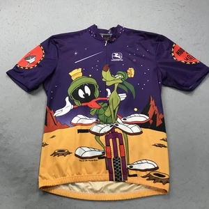 VINTAGE Giordana Cycling Jersey Mens Large Purple Looney Tunes Marvin Zip 90s - Picture 1 of 10